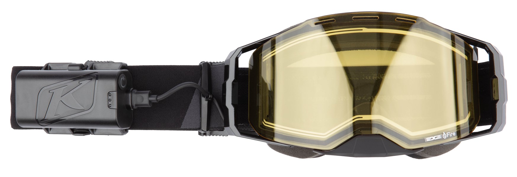 Klim Edge eFire Goggle - Slope Black Light Yellow Tint