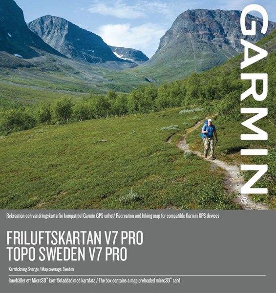 Garmin TOPO Sverige v7 PRO Friluftskarta