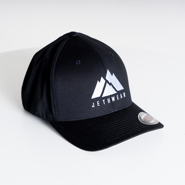 Jethwear Mountain Flexfit Keps - Svart/Vit